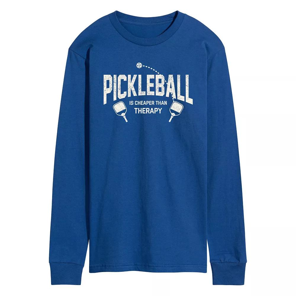 Men's Pickleball Cheaper Than Therapy Tee,  Product Image