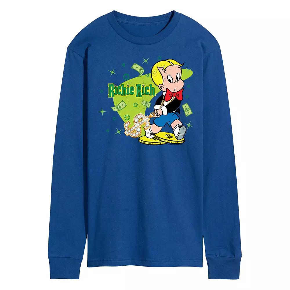 Men's Richie Rich Long Sleeve Graphic Tee,  Product Image