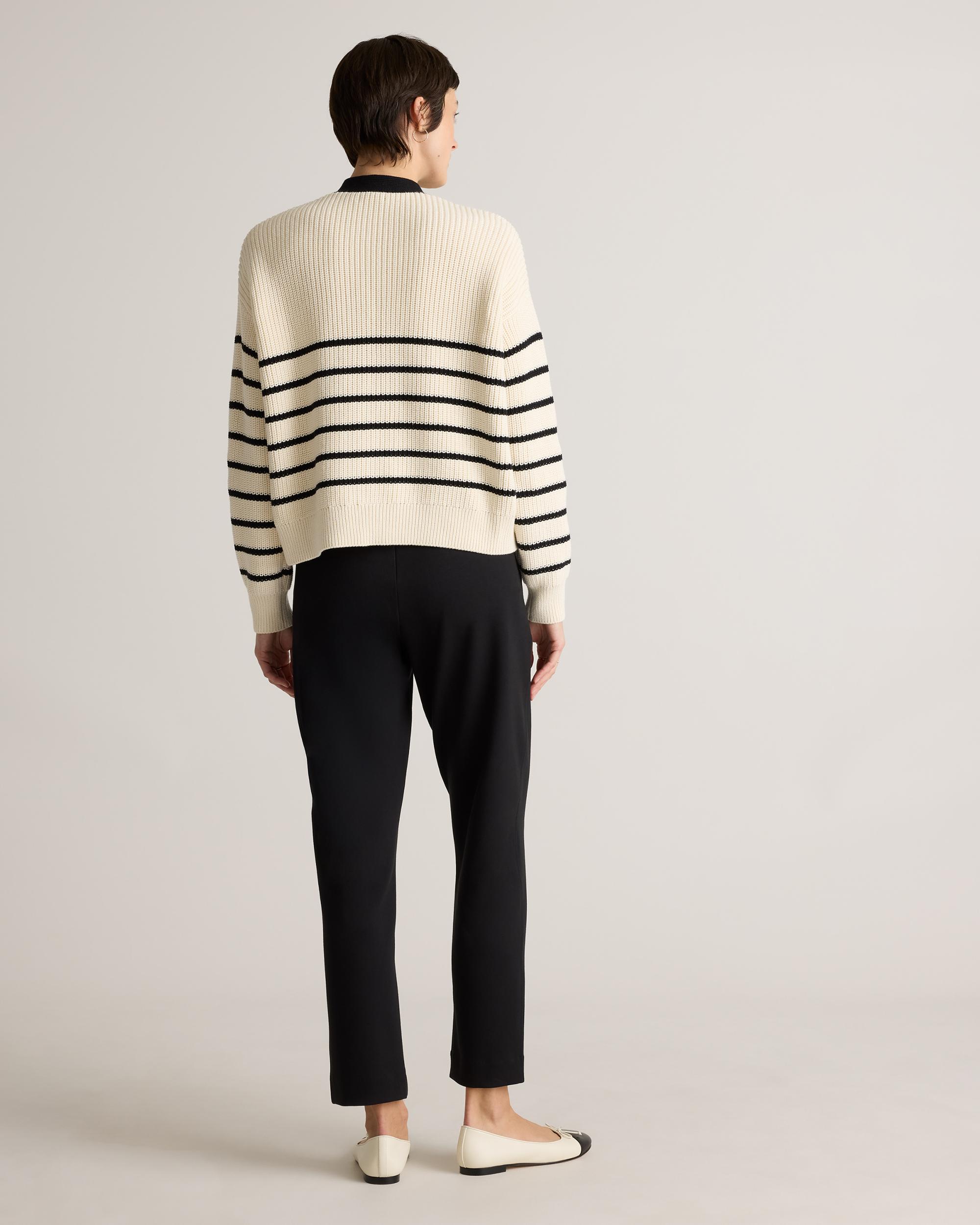 Quince | Women's Double Knit Straight Pants Organic Cotton Product Image