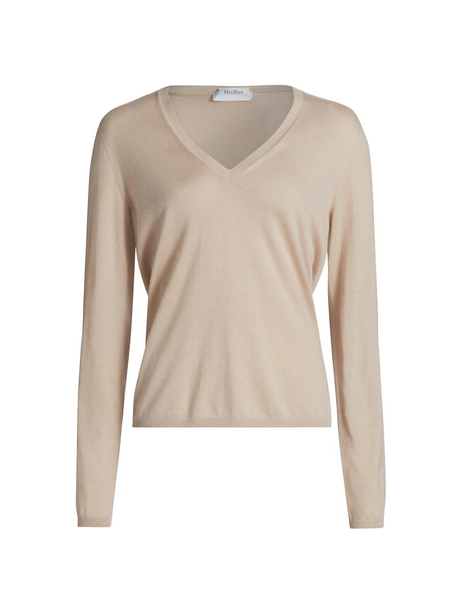 Womens Borel Cashmere V-Neck Sweater Product Image