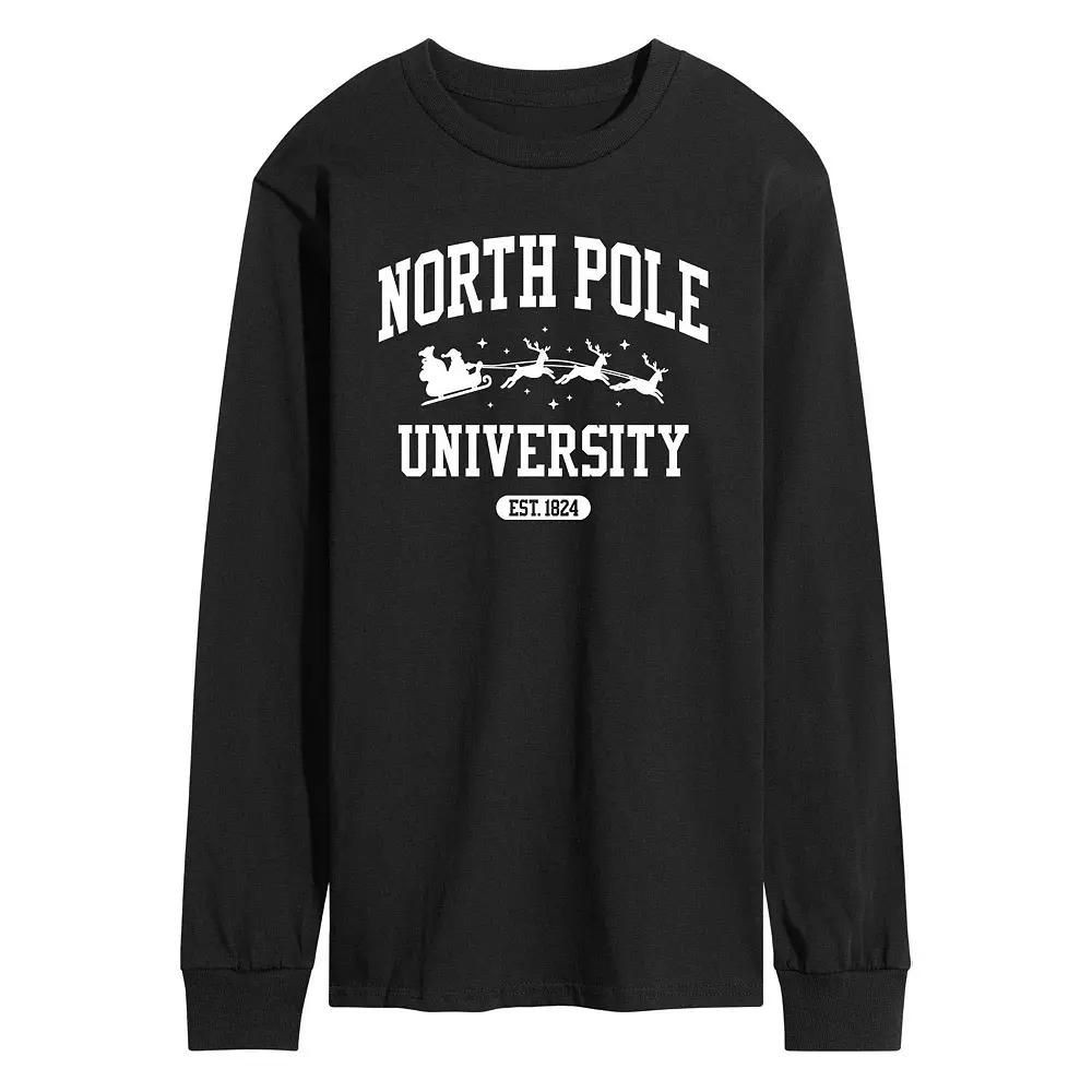 Men's North Pole University Long Sleeve Tee,  Product Image