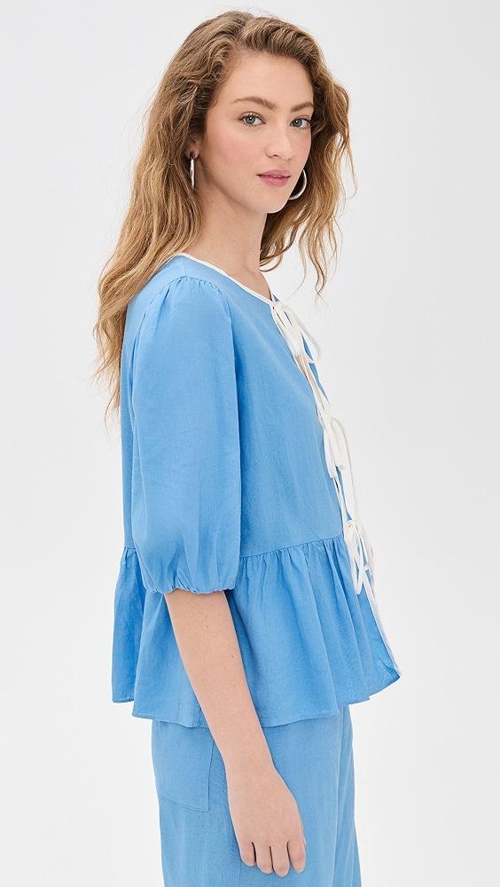 Dress To Tie Front Blouse | Shopbop Product Image