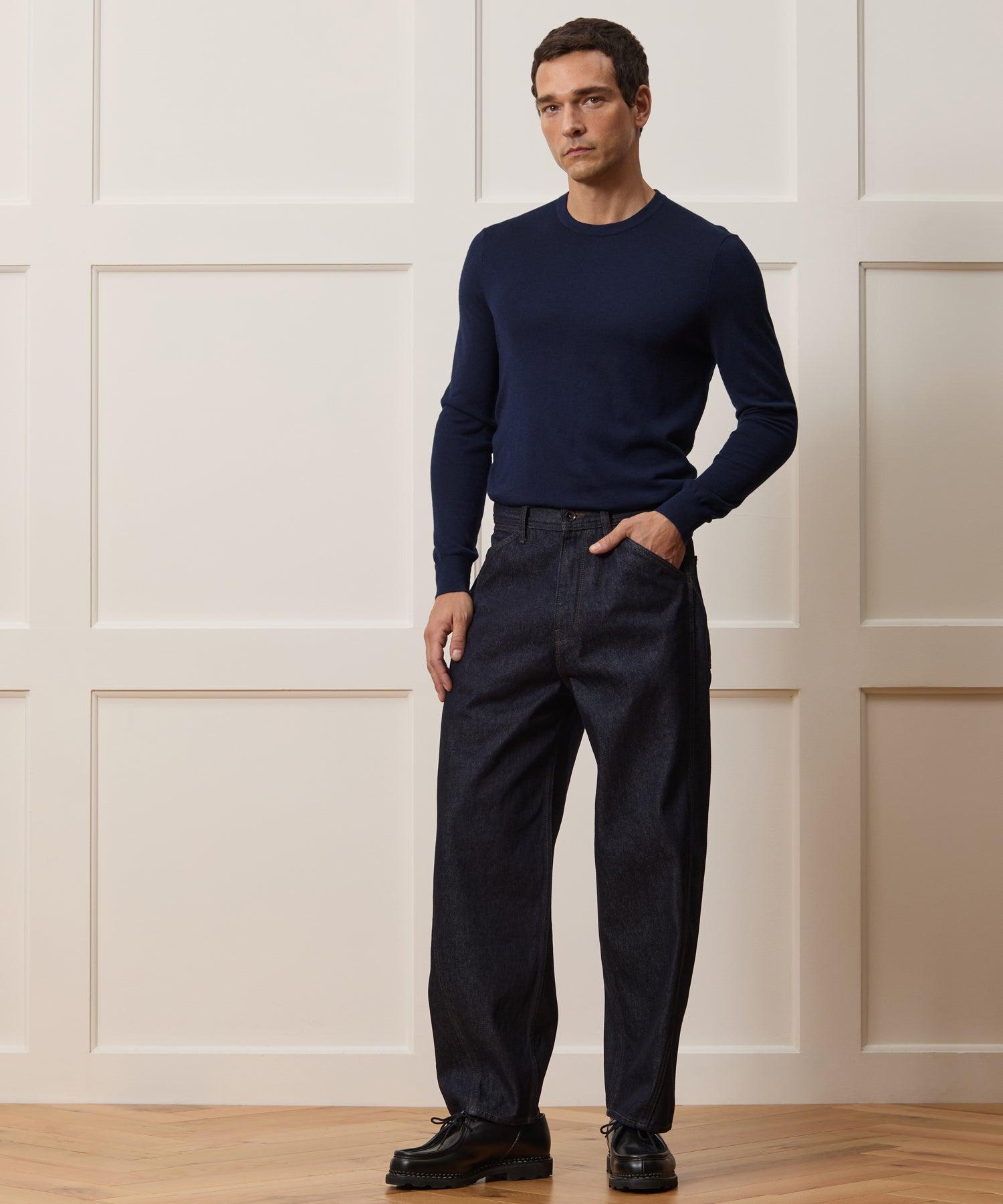 Silk-Cashmere Crewneck Sweater Product Image