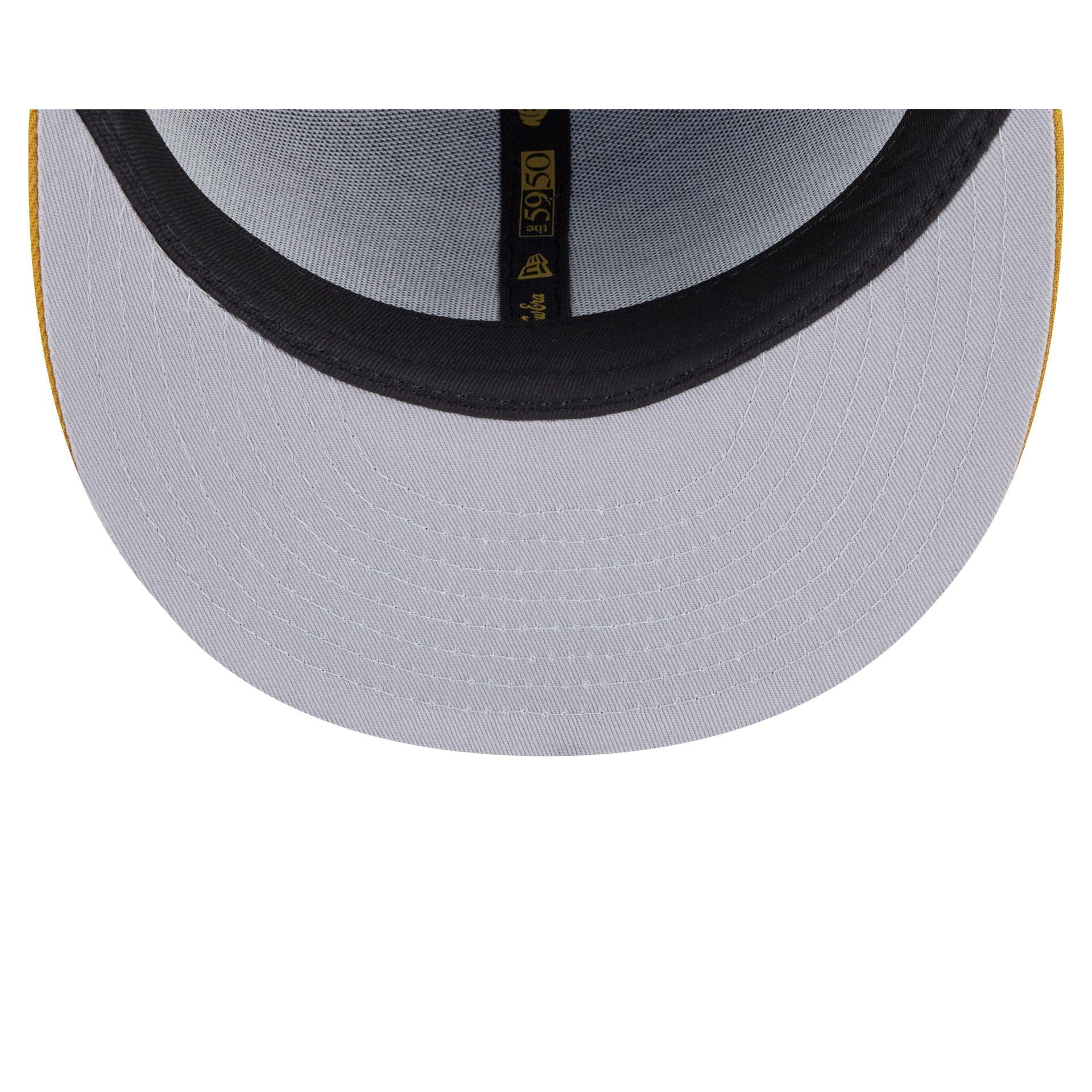 Cleveland Guardians Metallic Gold Logo 59FIFTY Fitted Hat Male Product Image