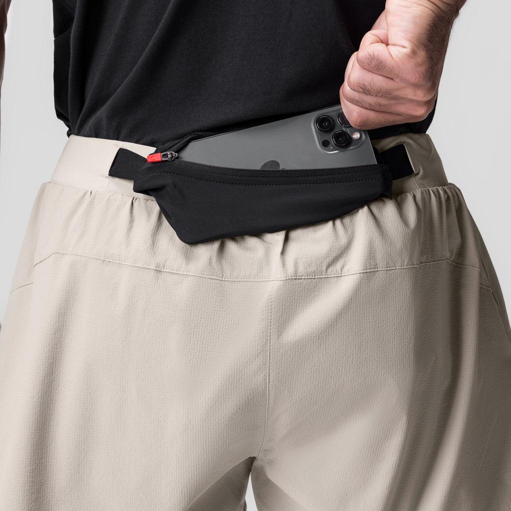 0786. Ripstop 3" Belt Pack Short - Beige/Black Product Image