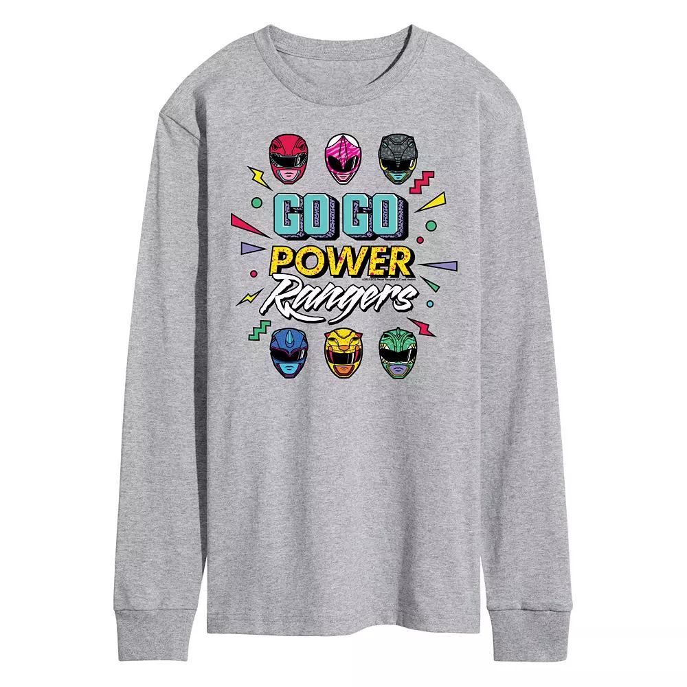 Men's Power Rangers Go Go Long Sleeve Graphic Tee,  Product Image