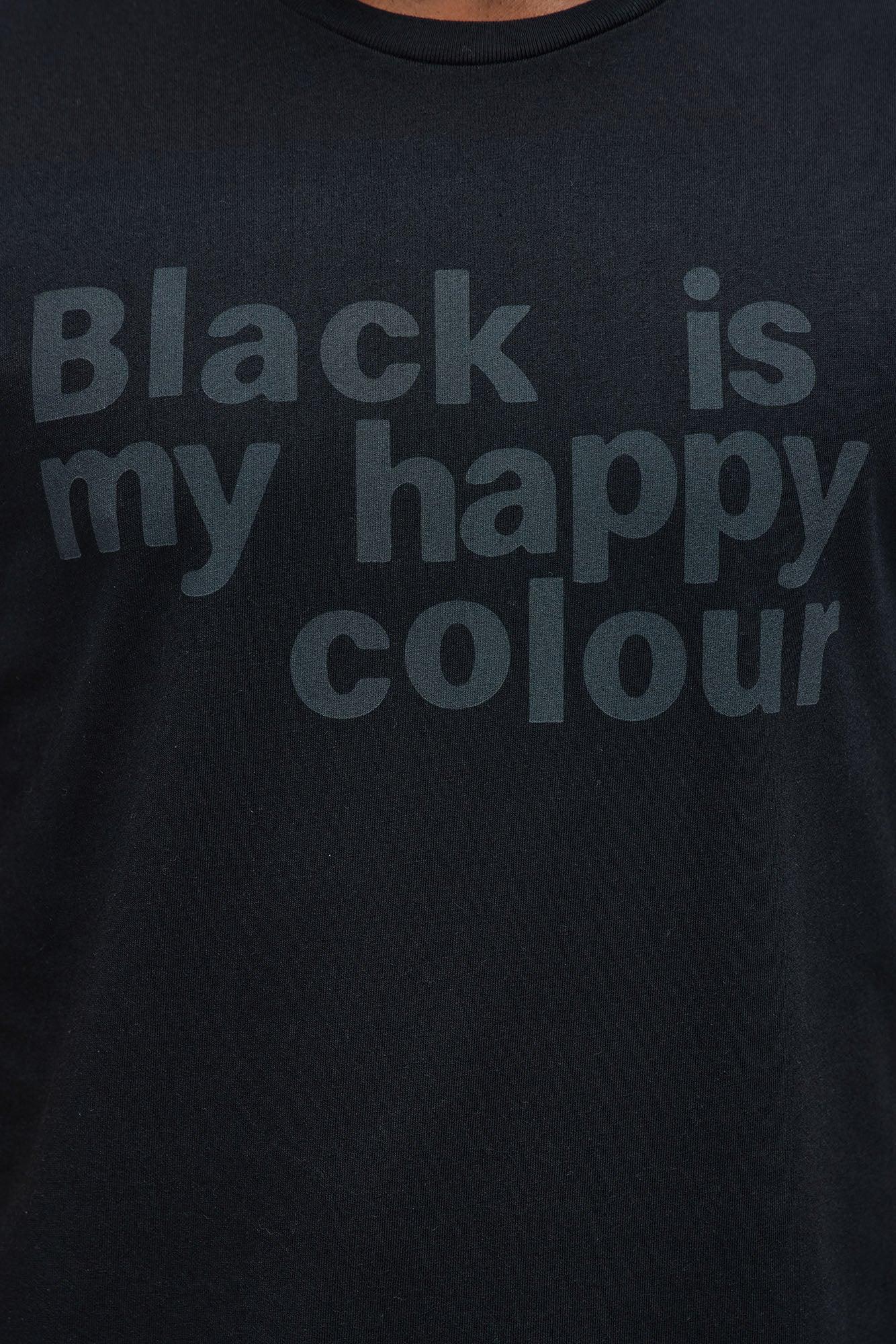 My Happy Colour Short Sleeve Tee - Black Product Image