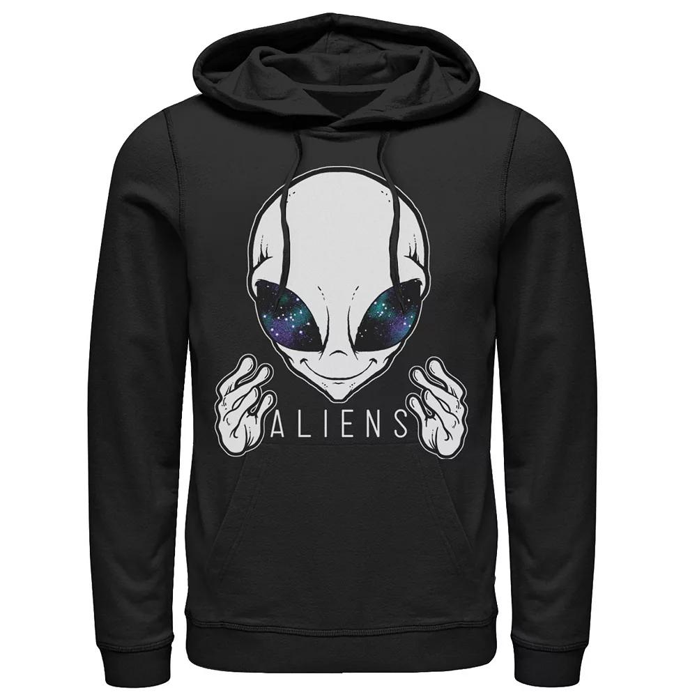 Men's Alien Space Eyes Come Here Hoodie,  Product Image