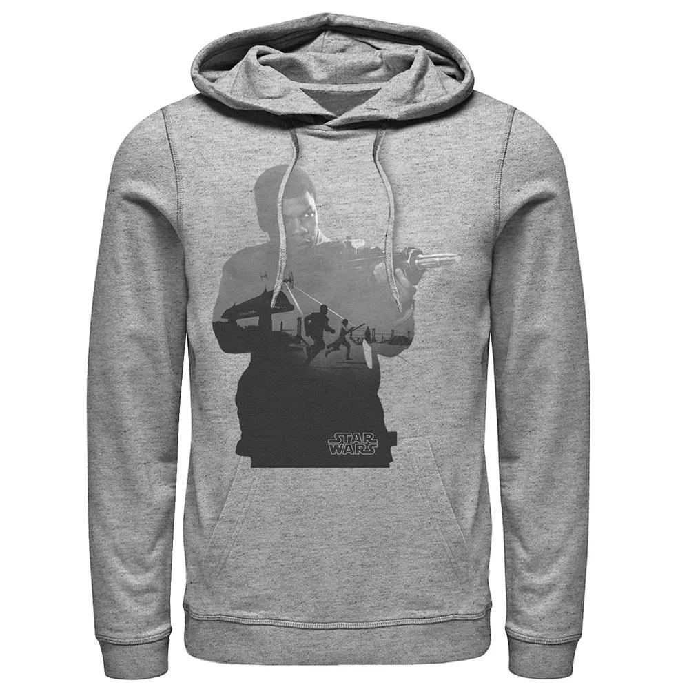 Men's Star Wars Finn Silhouette Fill Graphic Pullover Hoodie,  Product Image