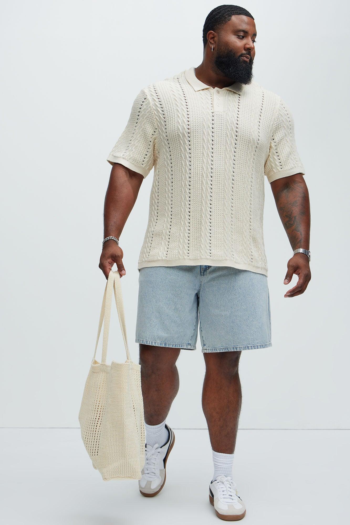 Rue De Rivoli Knitted Polo - Cream Product Image