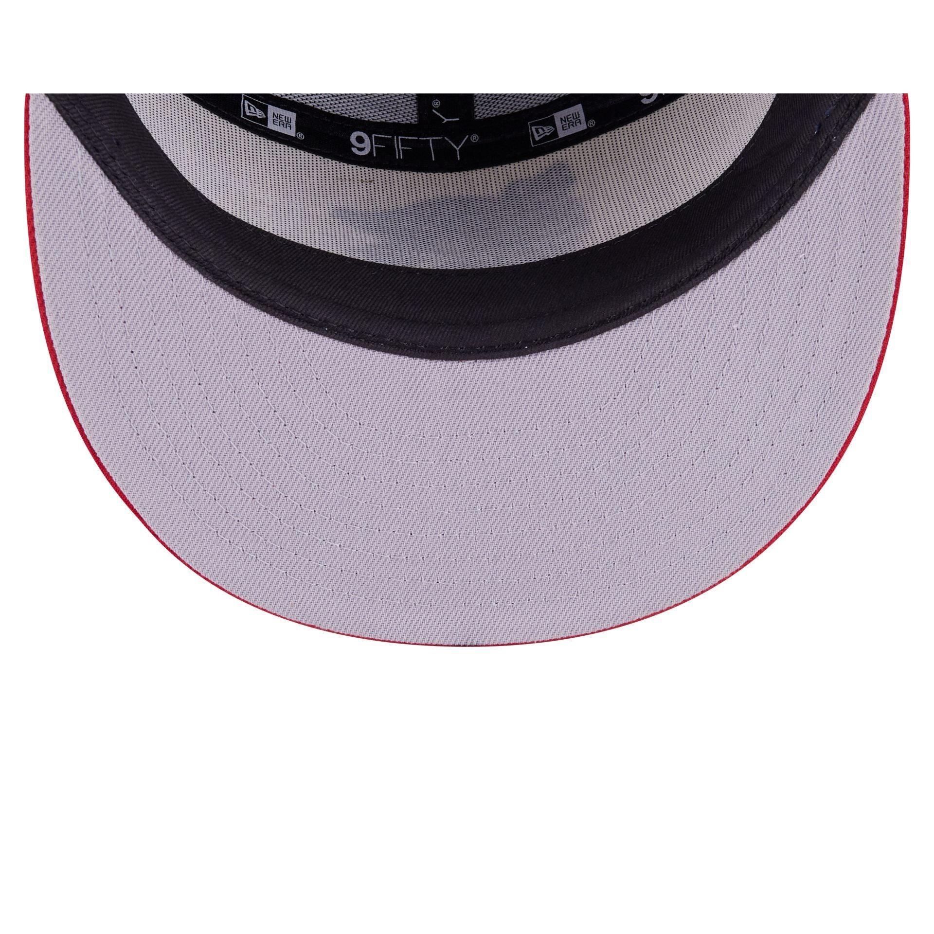 Just Caps Black Pinstripe Cleveland Cavaliers 59FIFTY Fitted Hat Male Product Image