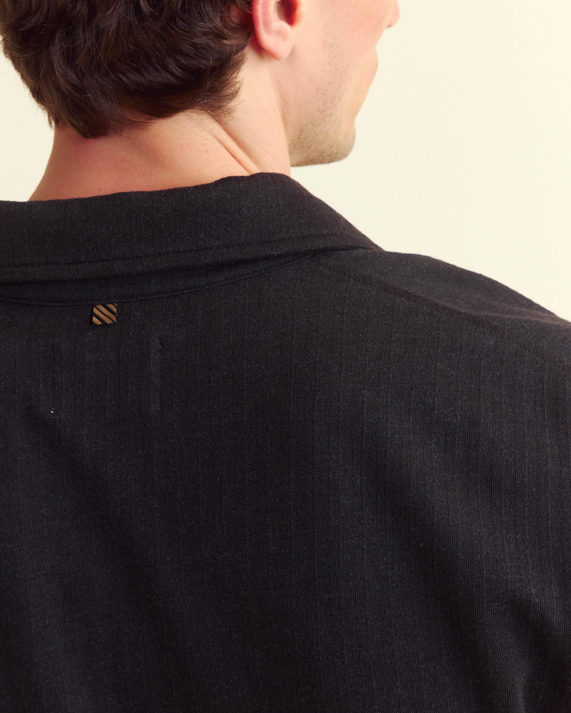 Long Sleeve Herringbone Polo -  Product Image