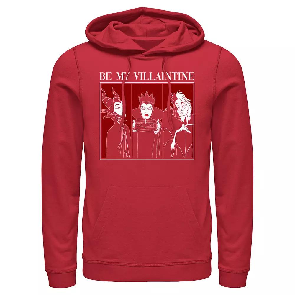 Disney's Villains Be My Villaintine Men's Graphic Hoodie, Size: XL, Red Product Image