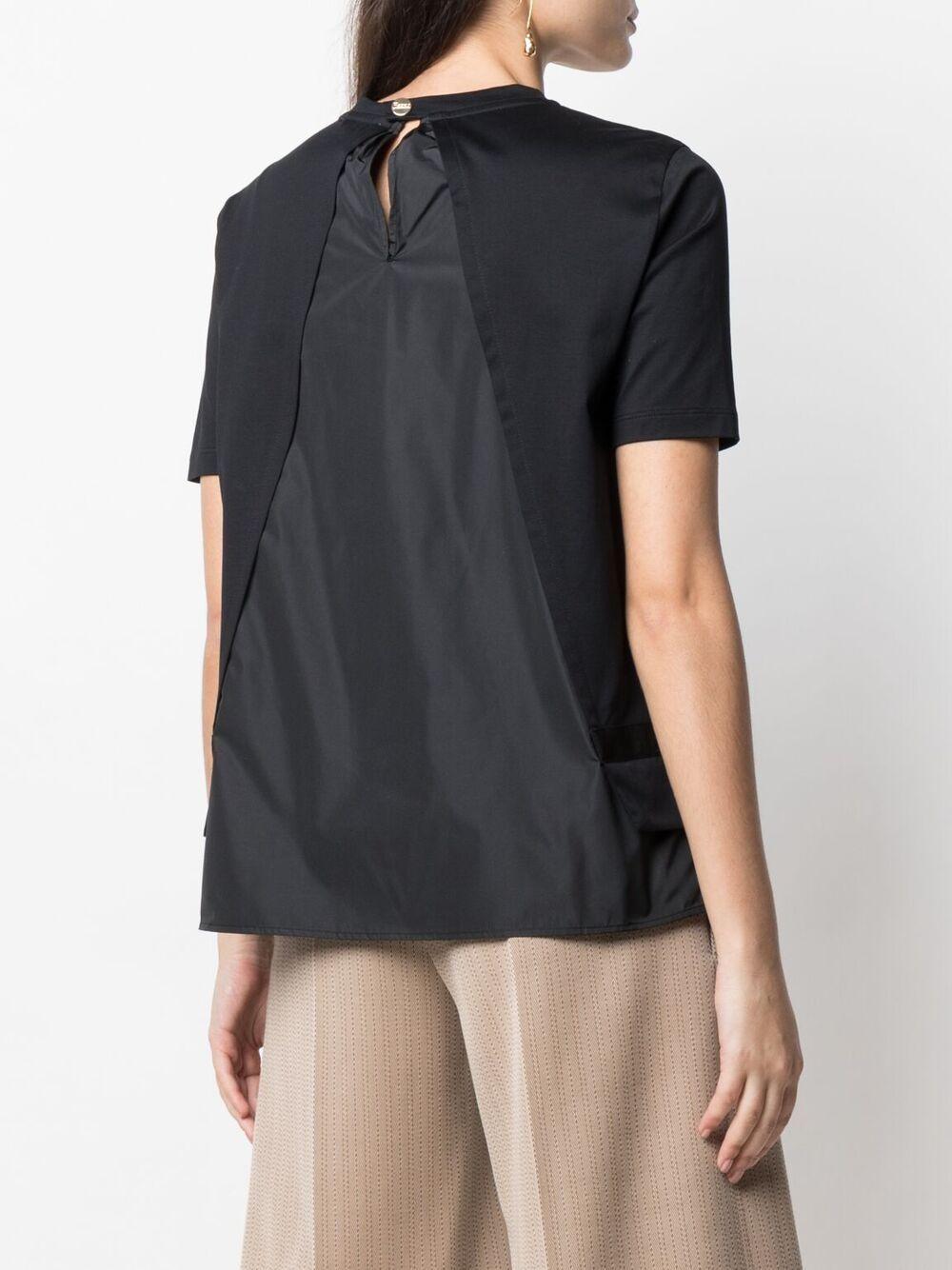 layered short-sleeve cotton top  Product Image