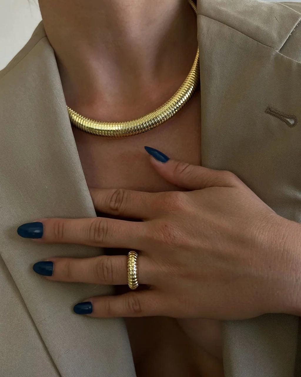 Snake Chain Ring | LUV AJ Product Image