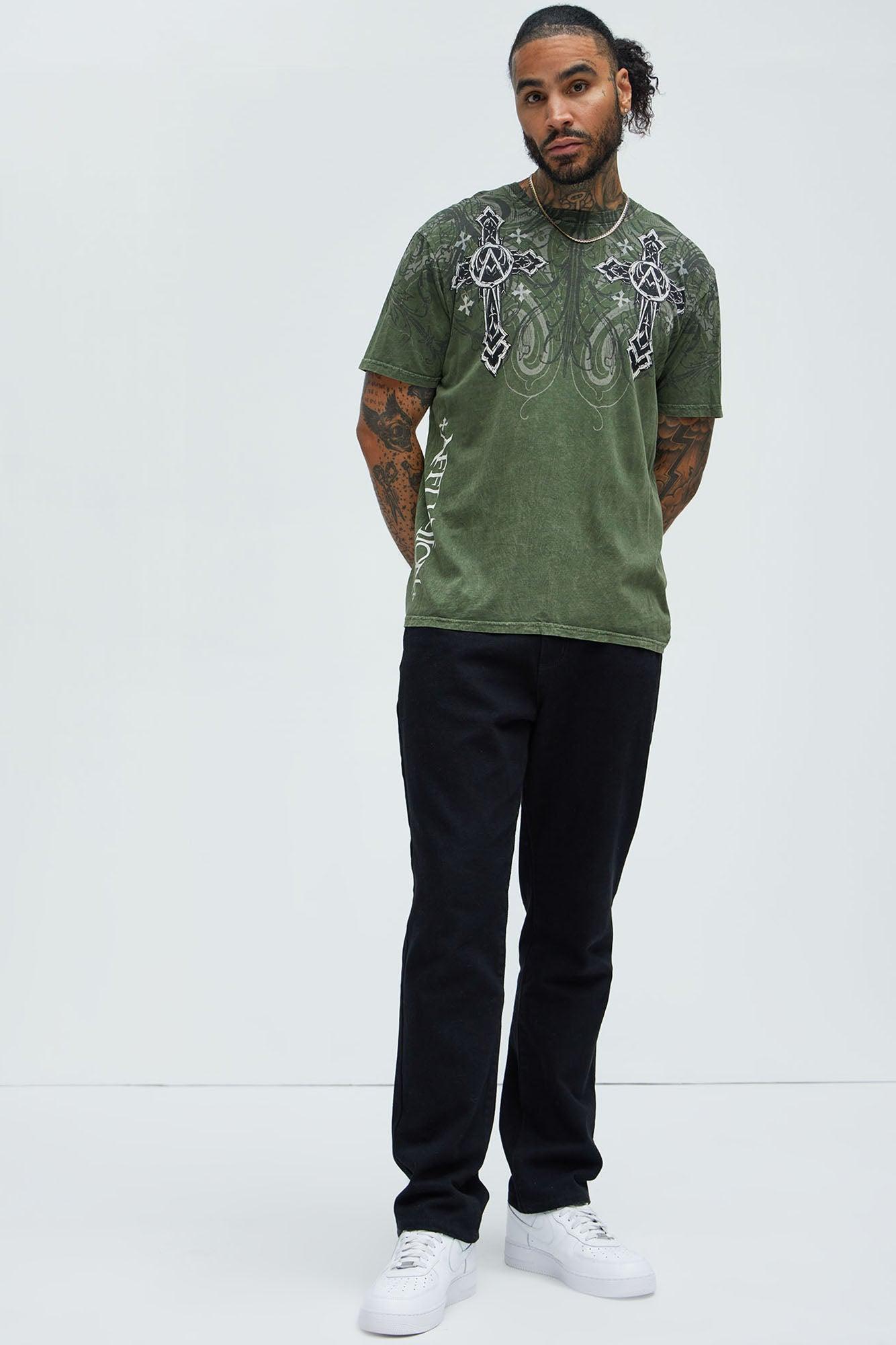 Affliction Winged Dagger Short Sleeve Tee - Hunter Product Image