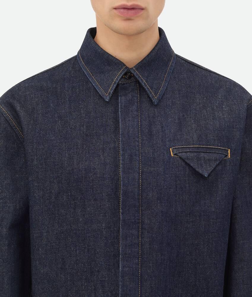 Men's Indigo Denim Shirt in Indigo Product Image
