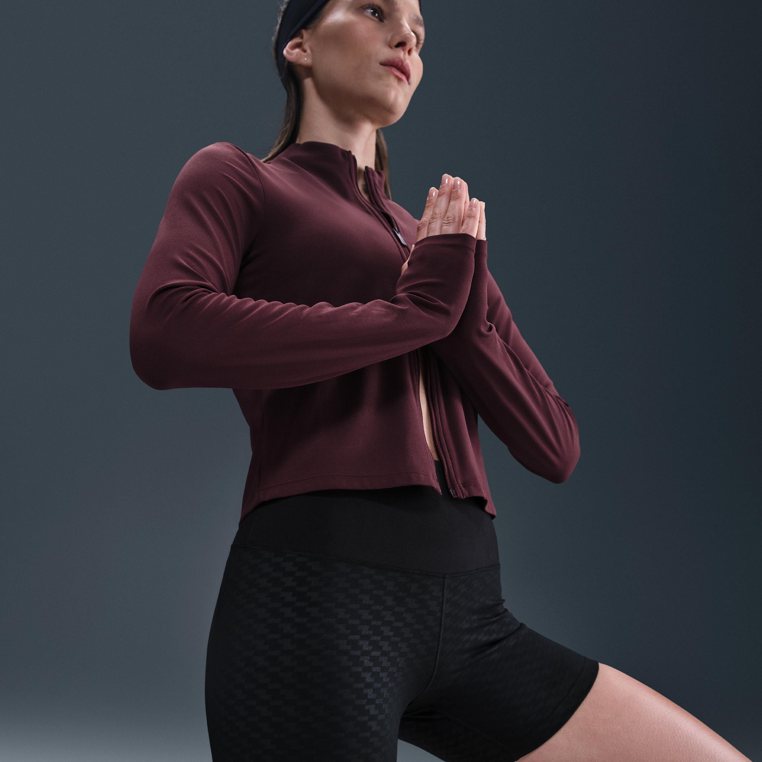 Nike Womens One High-Waisted 5 Biker Shorts | IB8849-010 Product Image