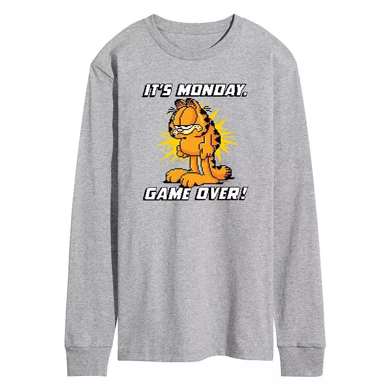 Men's Garfield It's Monday Long Sleeve Graphic Tee,  Product Image