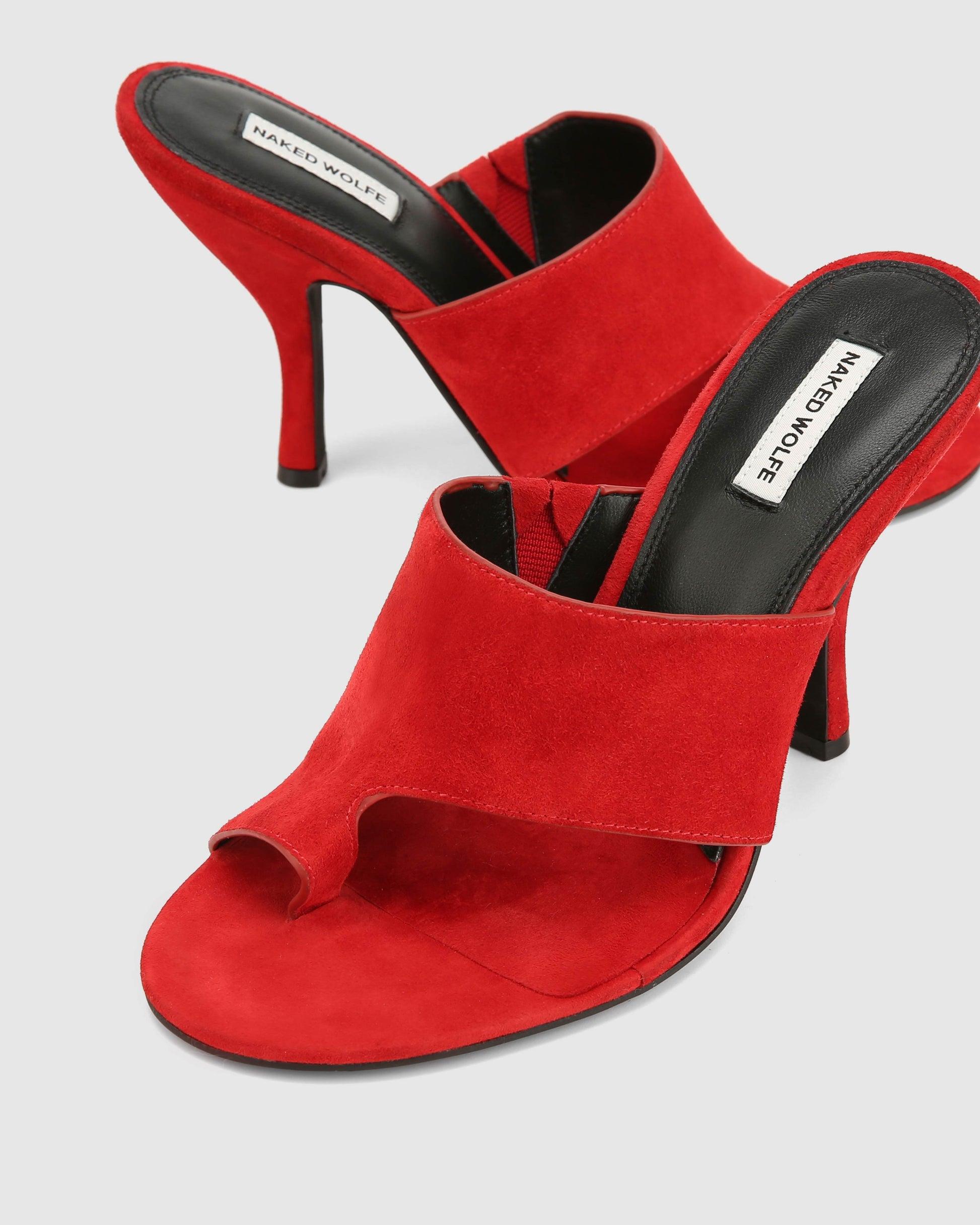 Maxime Red Suede Product Image