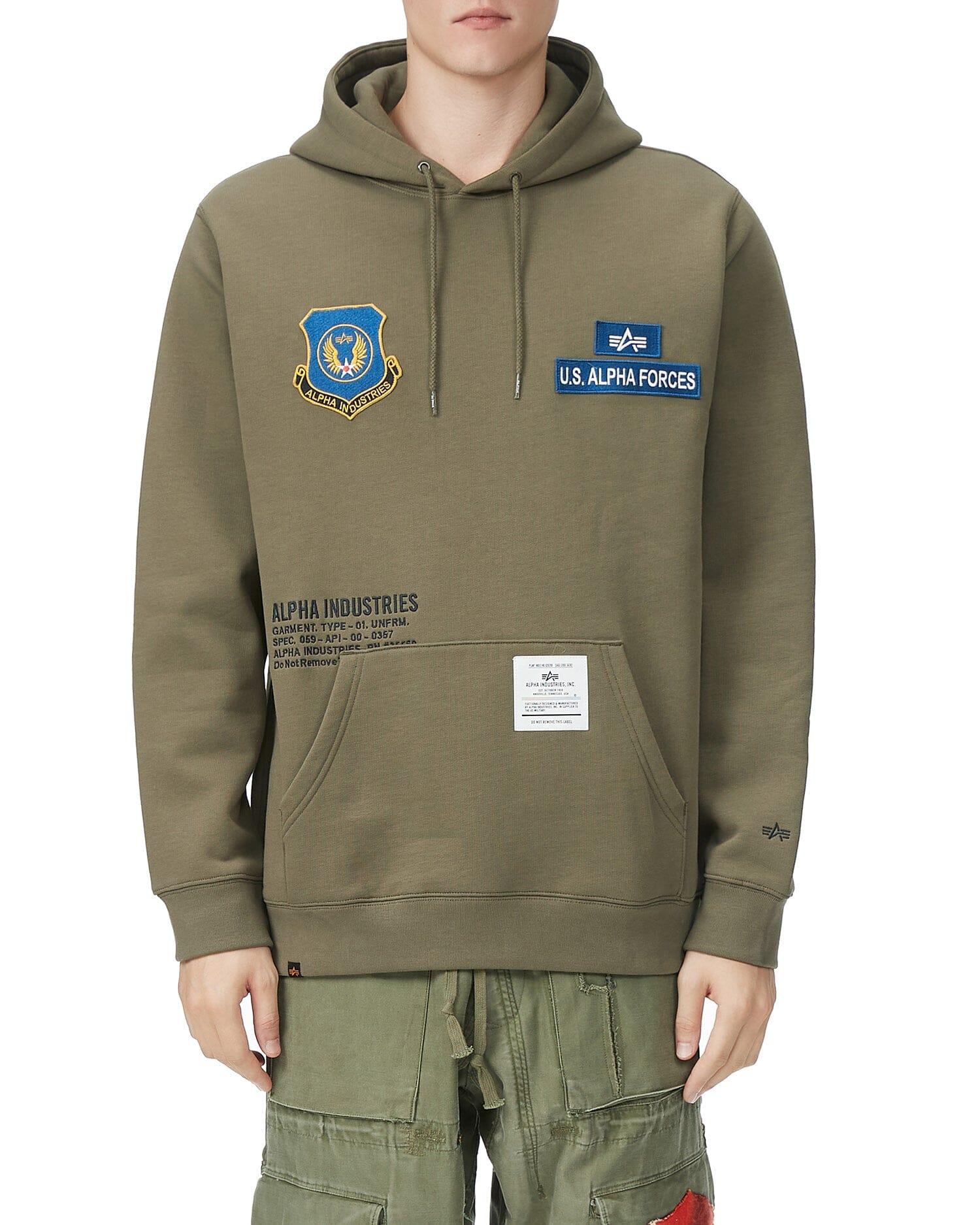 U.S. ALPHA FORCES BADGE HOODIE Male Product Image