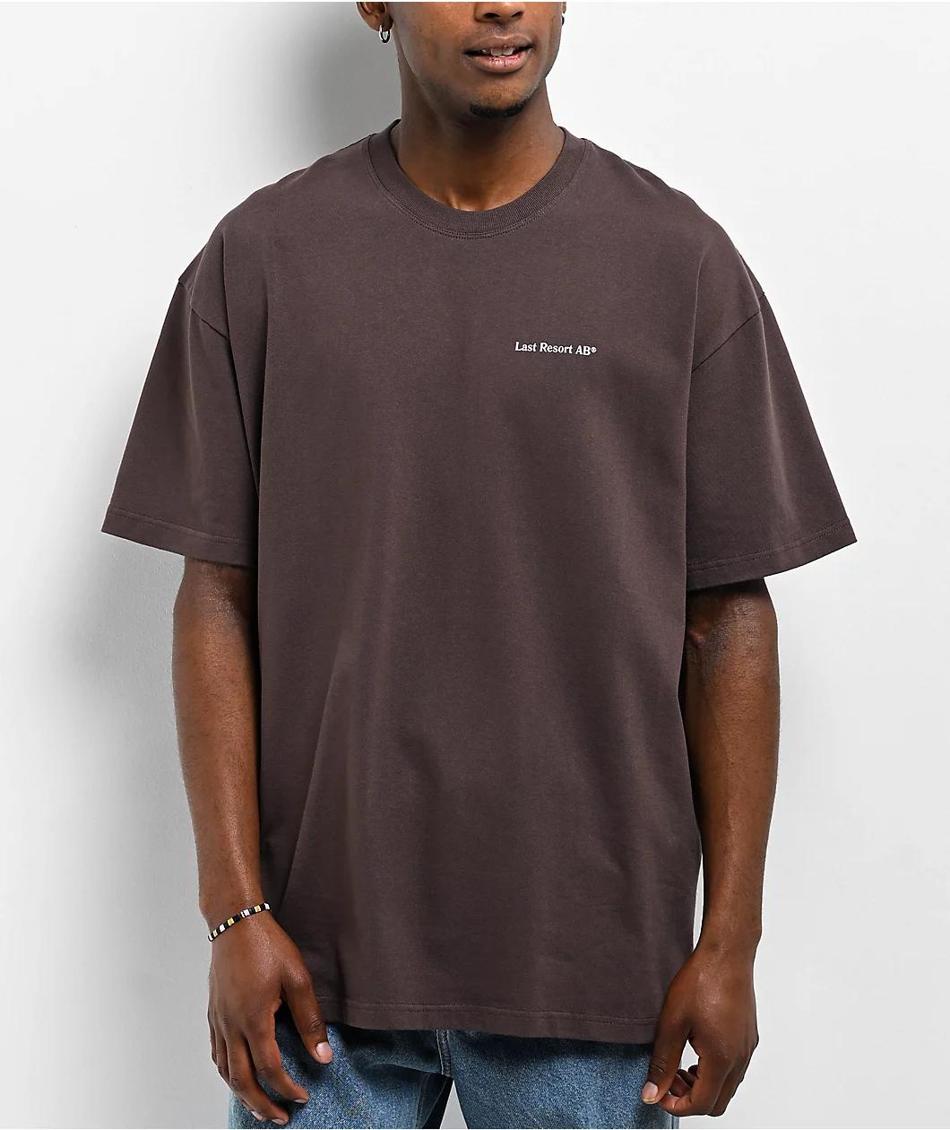 Last Resort AB Atlas Monogram Brown T-Shirt Product Image