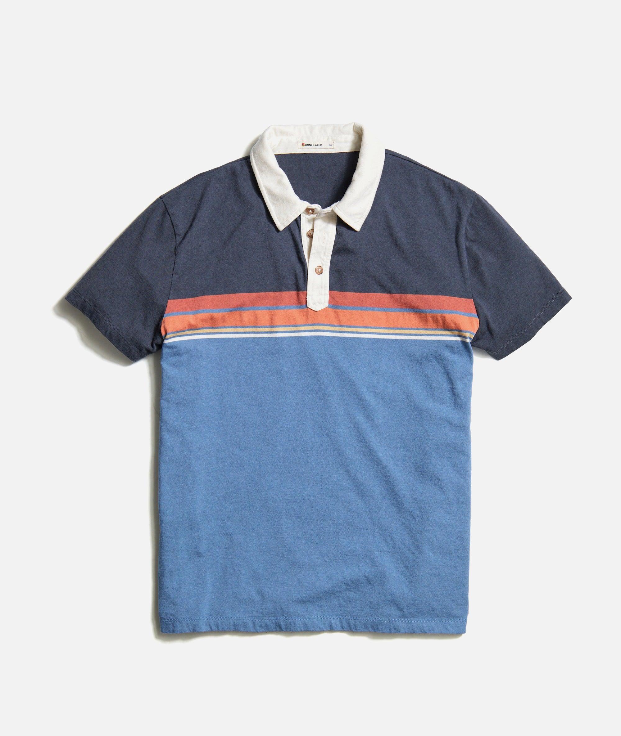 Engineered Stripe Polo Product Image
