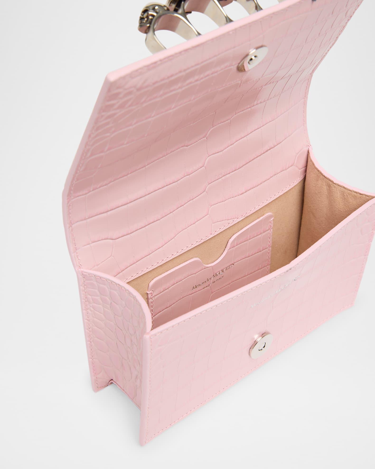 Jeweled Mini Mock-Croc Satchel Bag Product Image