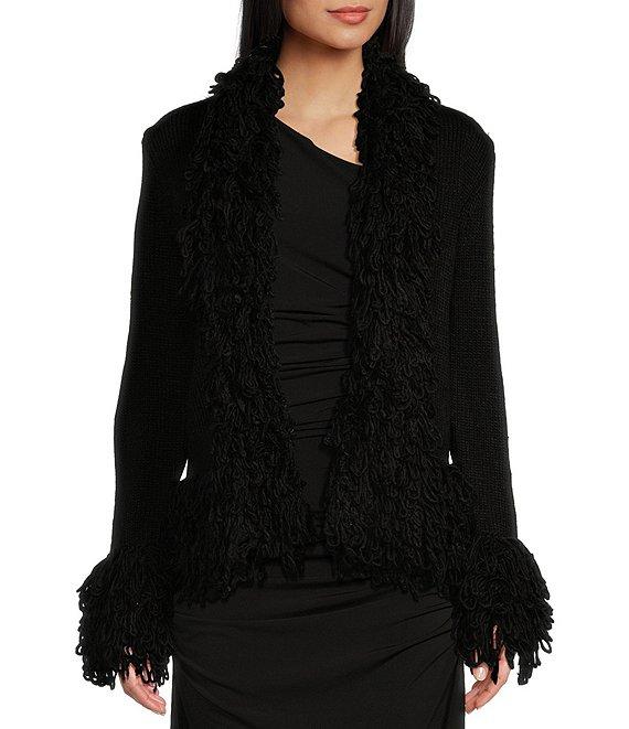 C&V Chelsea & Violet Fringed Cardigan Product Image