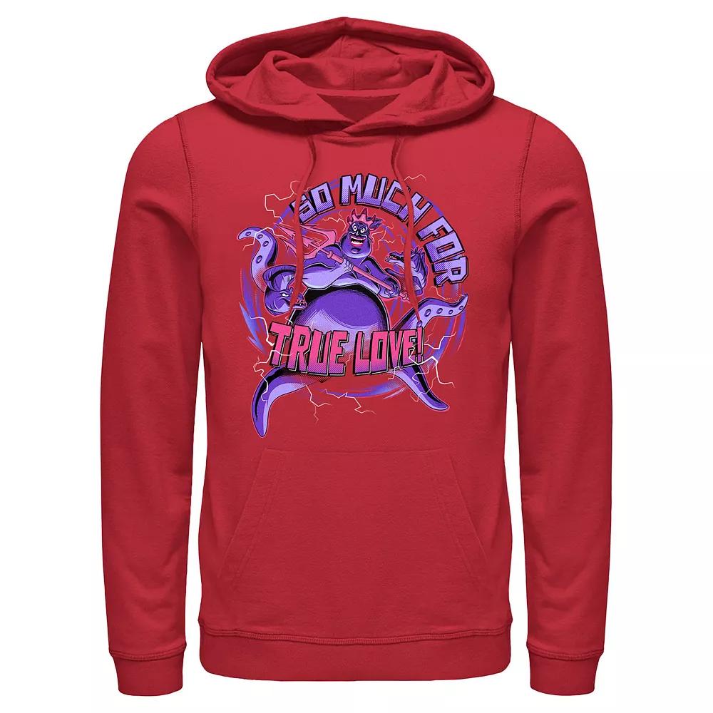Disney's Villains Ursula Evil Look Men's Graphic Hoodie, Size: Medium, Red Product Image
