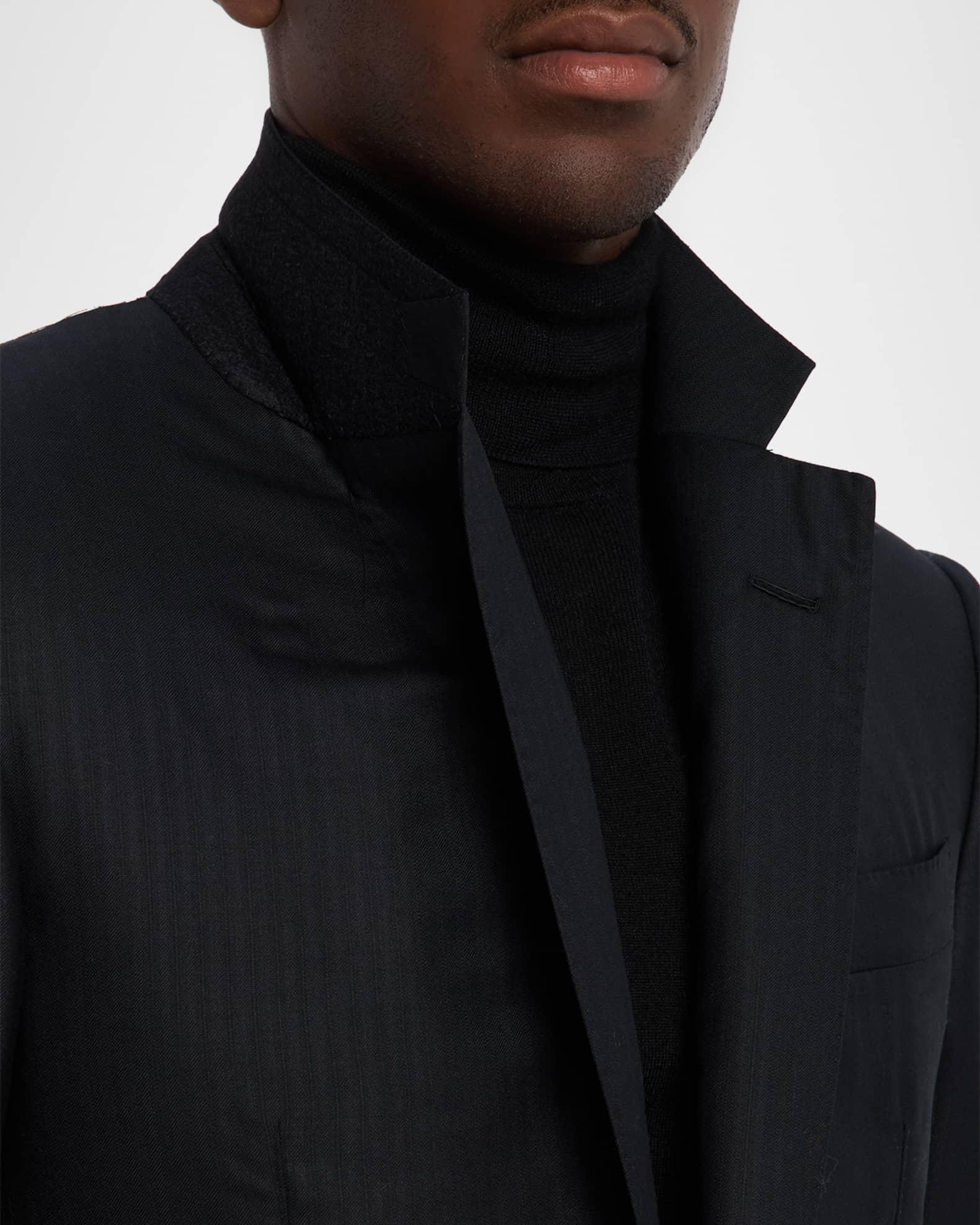 Men's Centoventimila Wool Tonal Stripe Suit Product Image