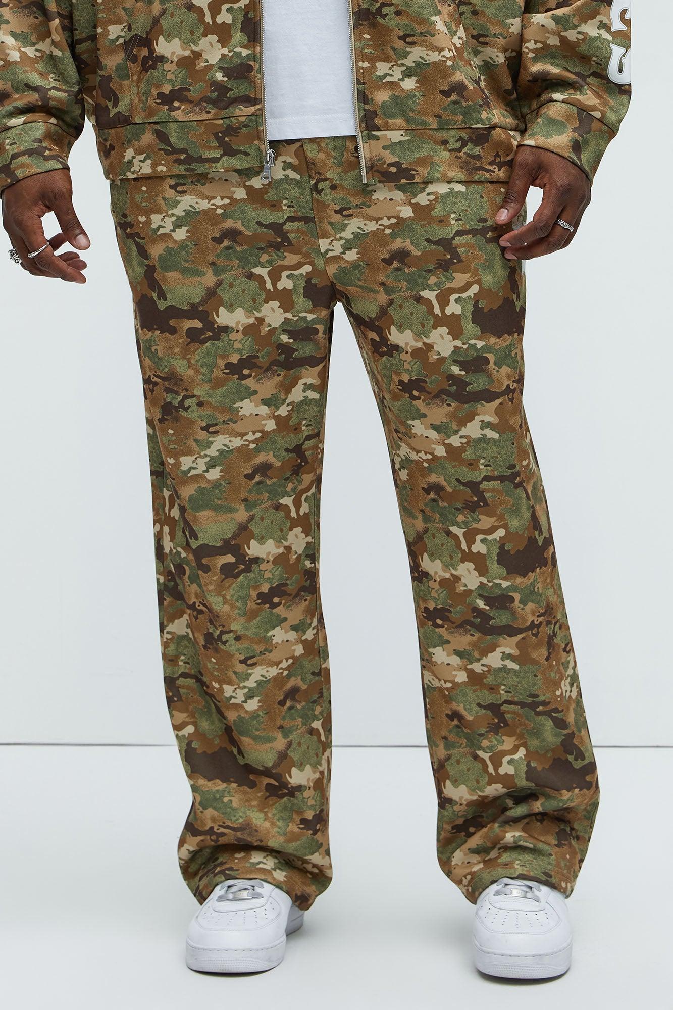 Wolves Straight Camo Sweatpants - Camouflage Product Image