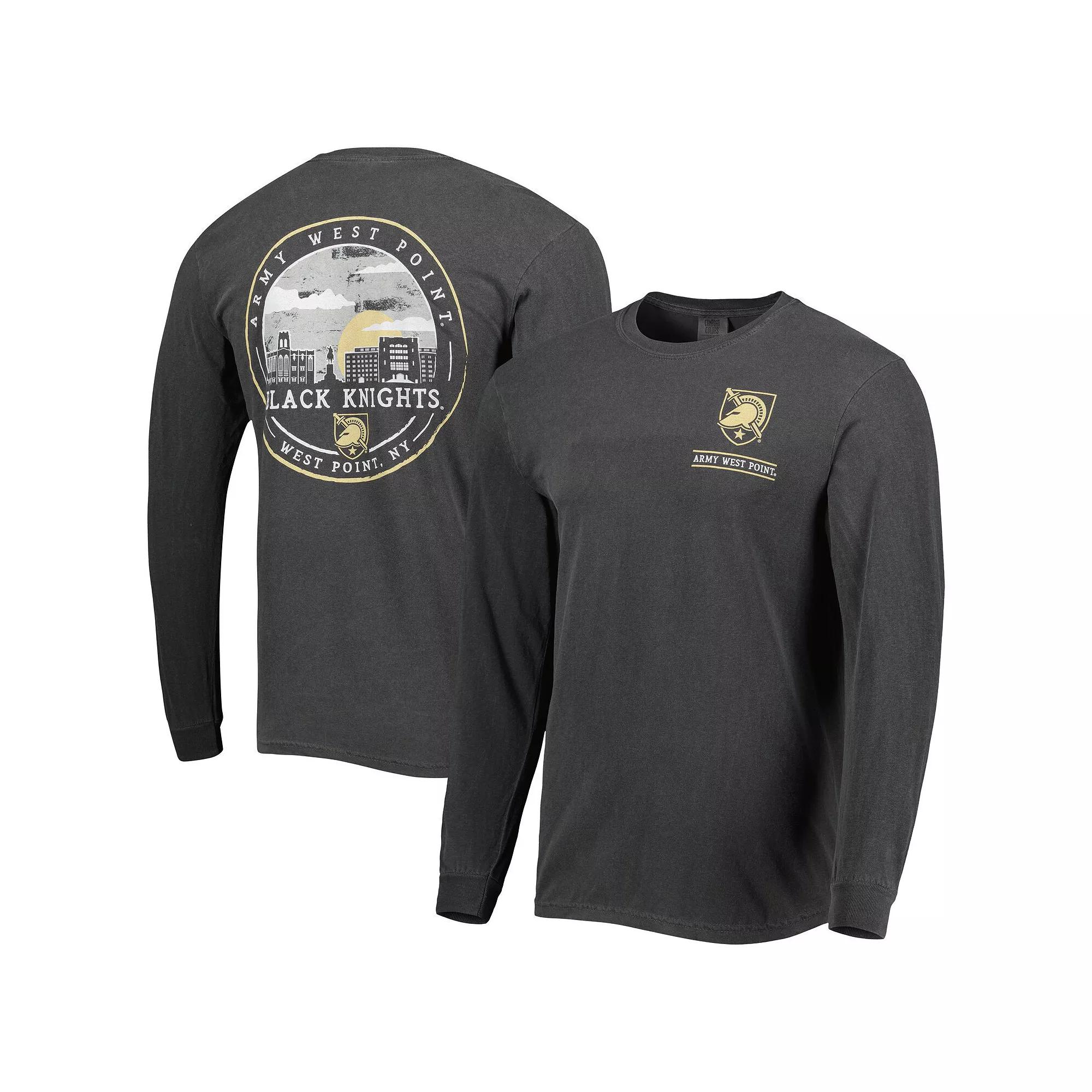 Men's Black Army Black Knights Circle Campus Scene Long Sleeve T-Shirt,  Product Image
