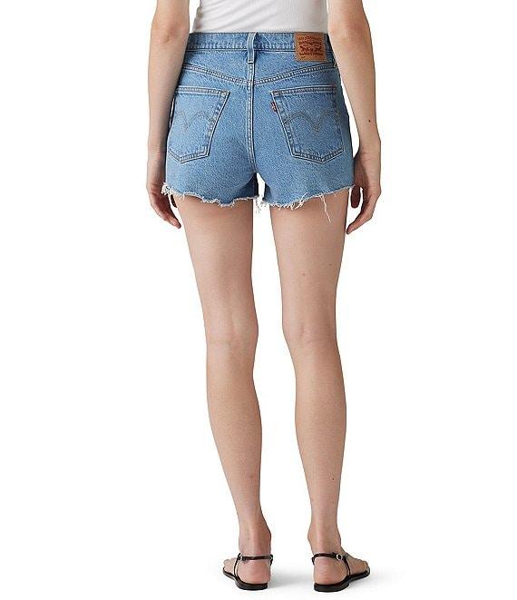 Levi's® 501® Original High Rise Frayed Hem Denim Shorts Product Image