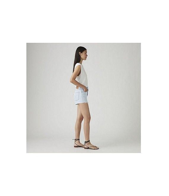 Levi's® 501® Original High Rise Stretch Frayed Hem Denim Shorts Product Image