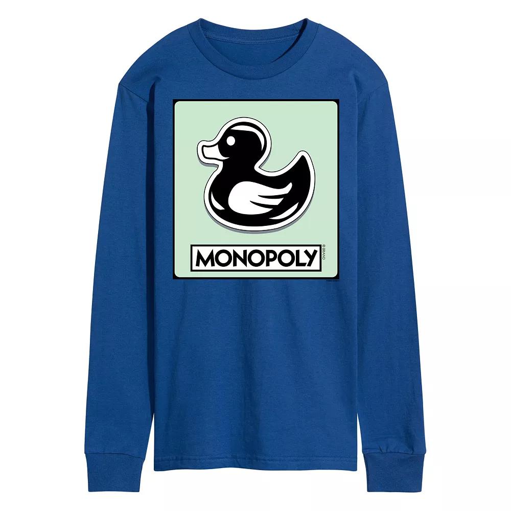 Men's Monopoly Duck Token Long Sleeve Graphic Tee,  Product Image