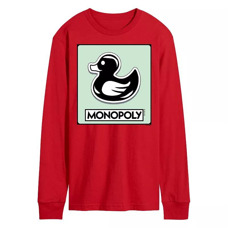 Men's Monopoly Duck Token Long Sleeve Graphic Tee,  Product Image