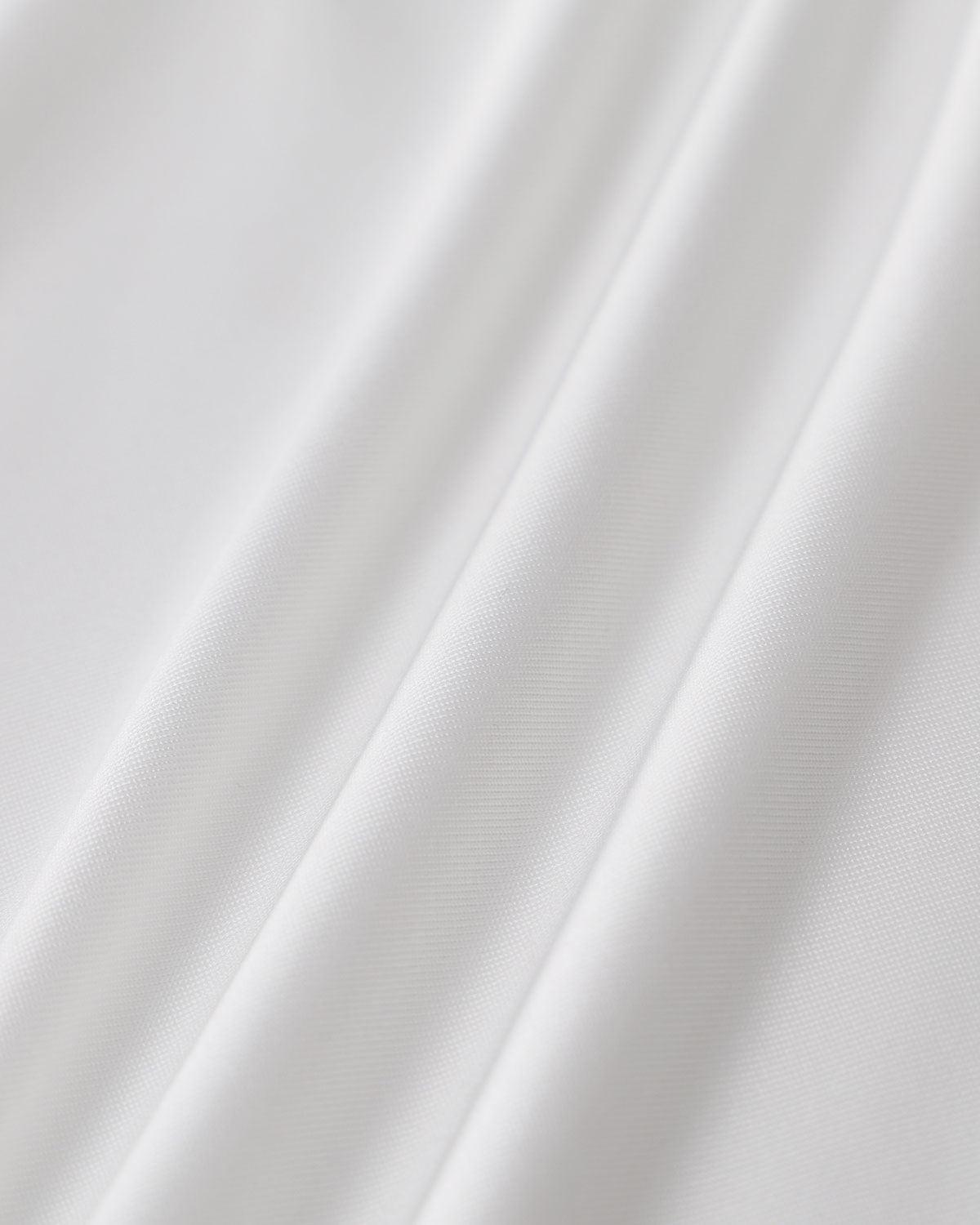 White Cowl Neck Ruched Tank Top Product Image