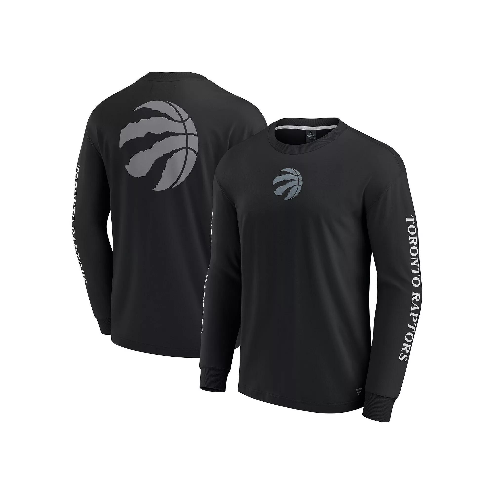 Men's Fanatics Black Toronto Raptors Elements Strive Long Sleeve T-Shirt, Size: 4XL, Rpt Black Product Image