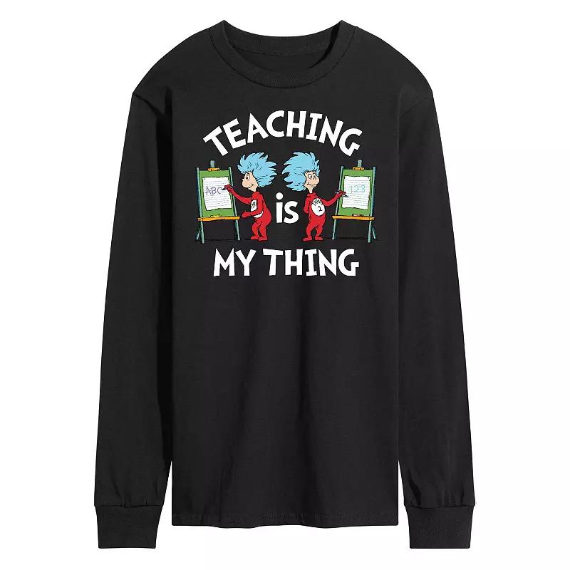 Mens Dr. Seuss Teaching Is My Thing Long Sleeve Product Image