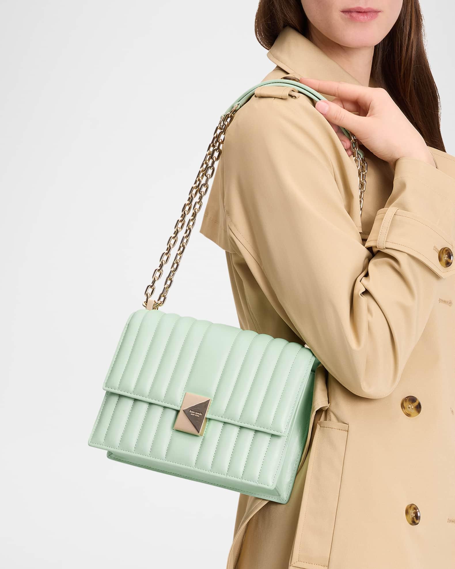 deco quilted leather shoulder bag Product Image