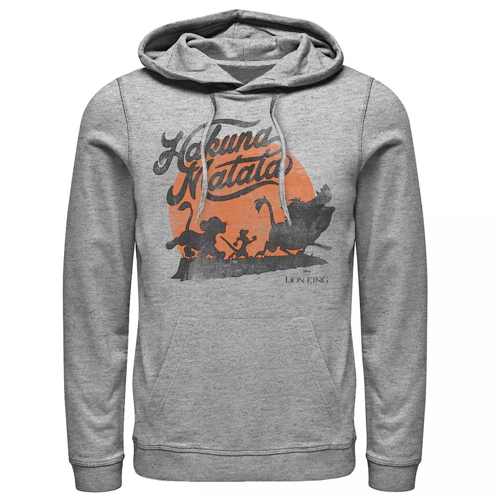 Disney's Lion King Hakuna Matata Orange Sunset Vintage Men's Hoodie,  Product Image