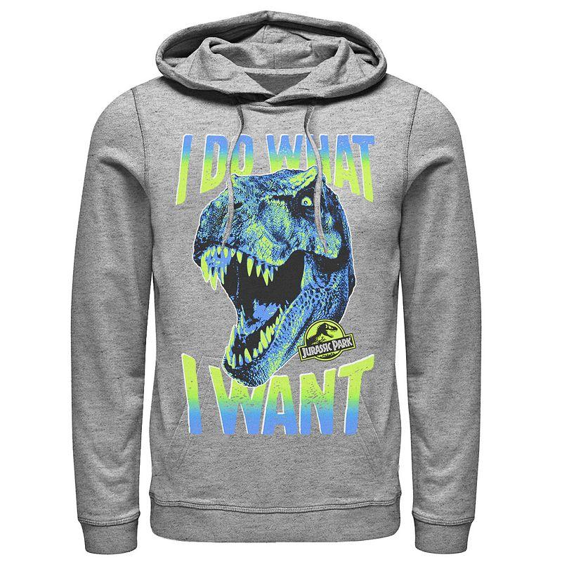 Men's Jurassic Park T-Rex I Do What I Want Graphic Pullover Hoodie,  Product Image