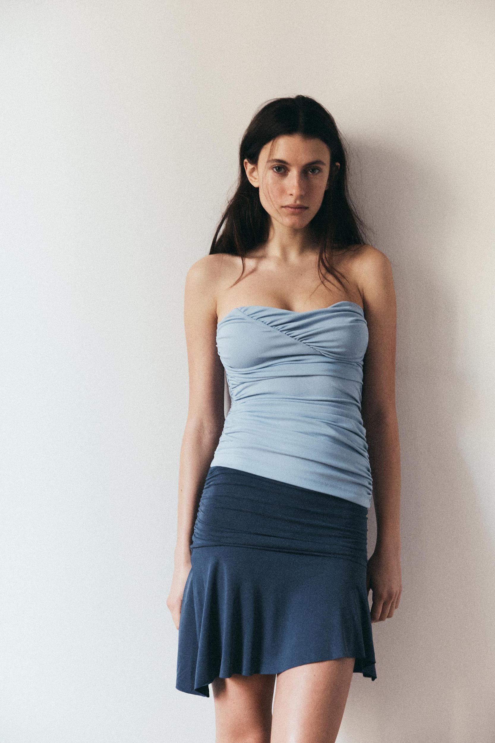 ASYMMETRIC MINI SKIRT Product Image