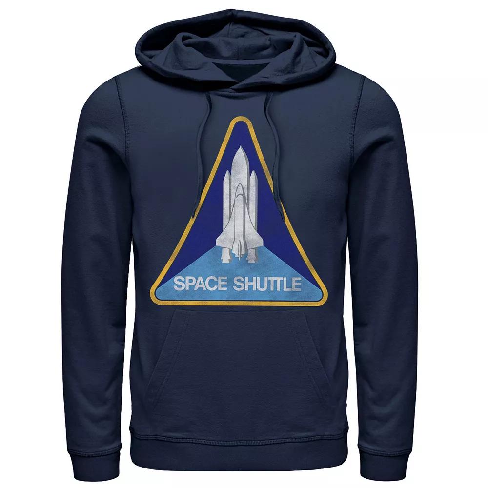 Men's NASA Space Shuttle Triangle Emblem Hoodie, Size: XXL, Blue Product Image