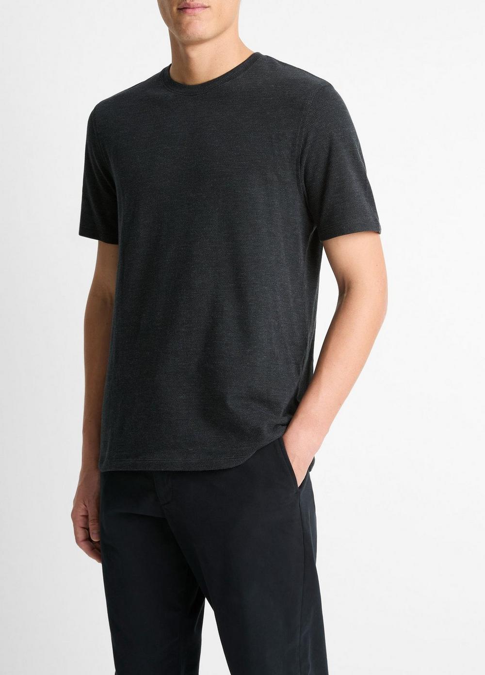 Birdseye Jacquard Pima Cotton T-Shirt Product Image