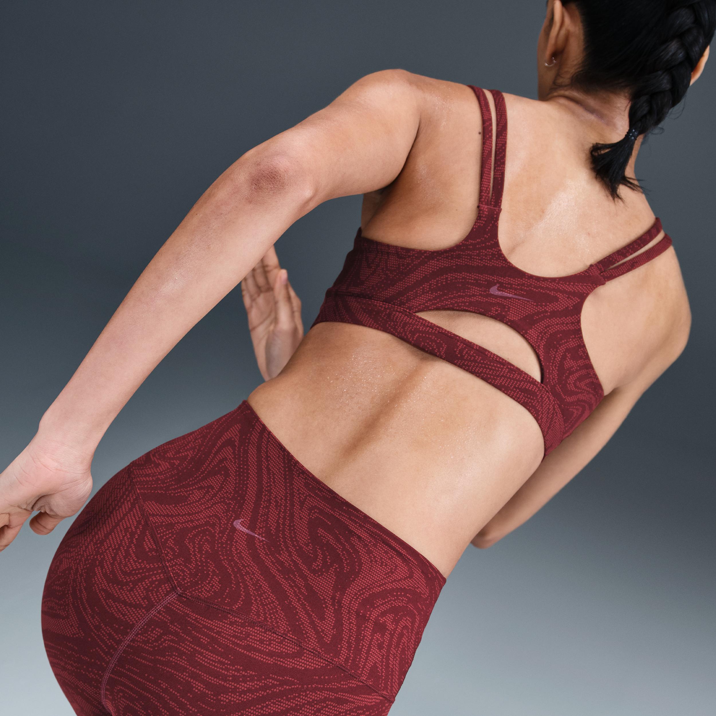 Nike Womens Zenvy Light-Support Padded Printed Sports Bra | HQ2802-652 Product Image