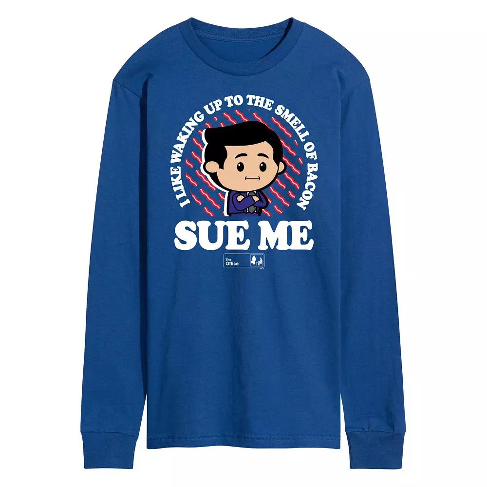 Men's The Office Bacon Sue Me Long Sleeve,  Product Image