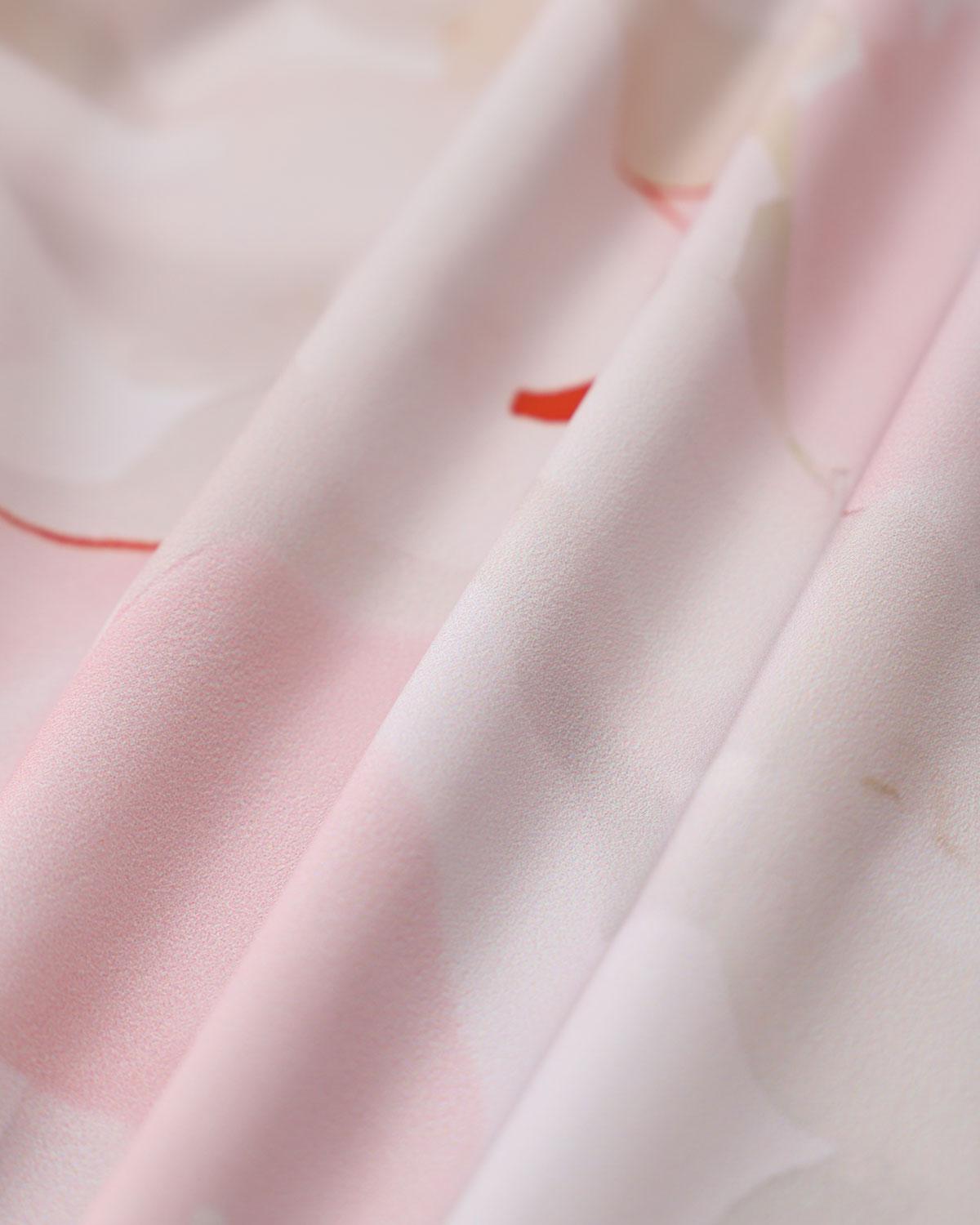 Pink Floral Backless Slip Midi Dress Product Image