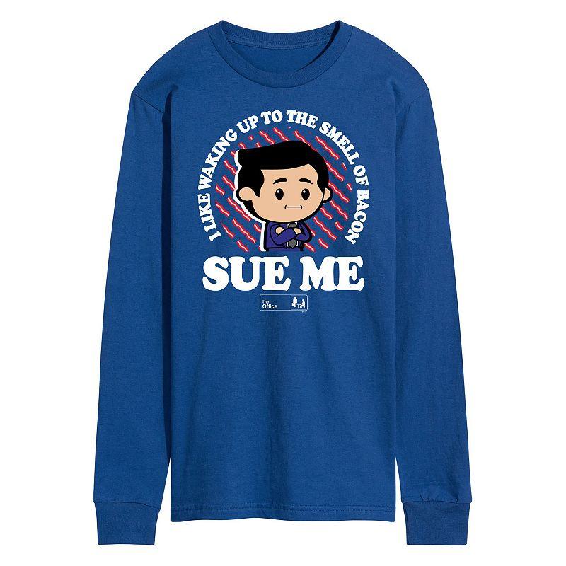 Men's The Office Bacon Sue Me Long Sleeve,  Product Image